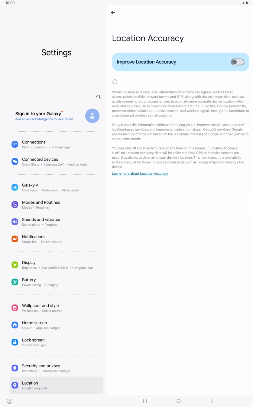 If you press the indicator next to 