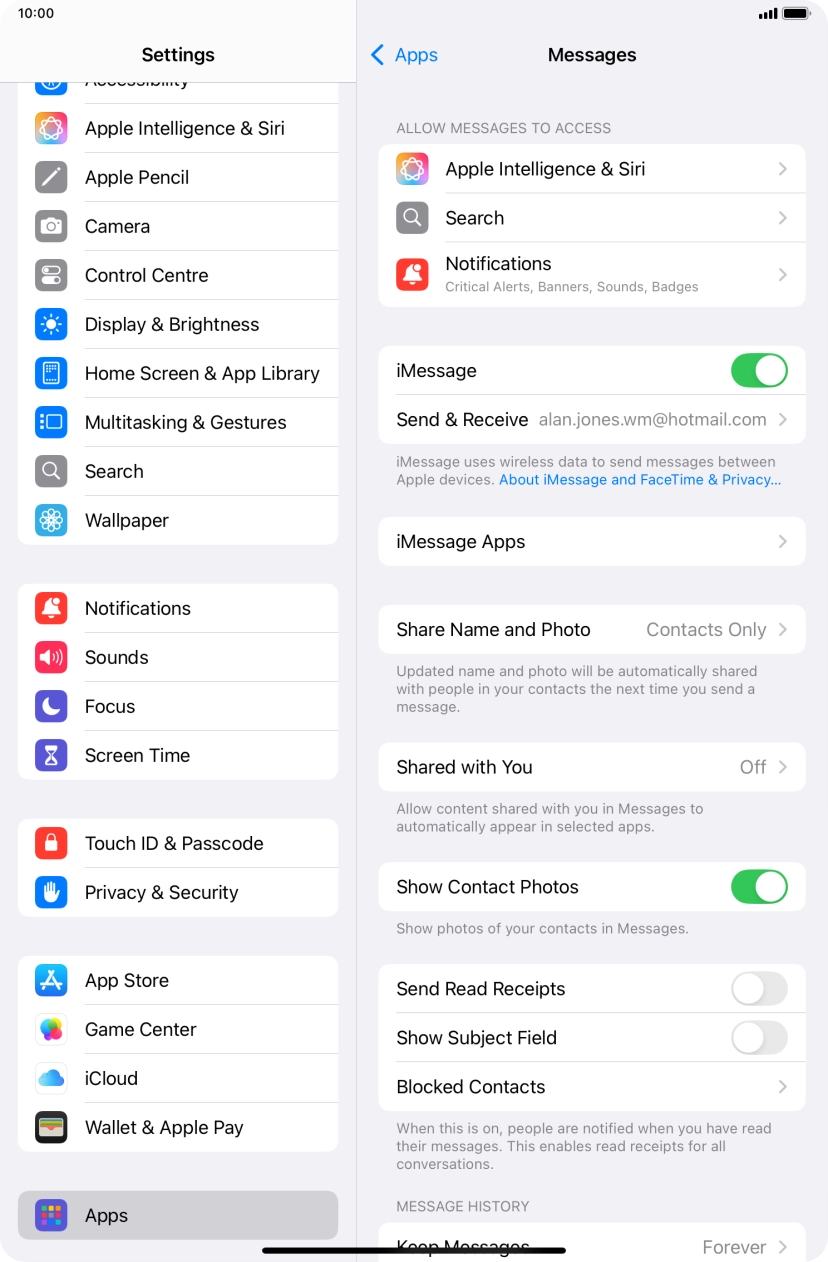Slide your finger upwards starting from the bottom of the screen to return to the home screen.