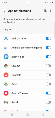 Press the drop down list.