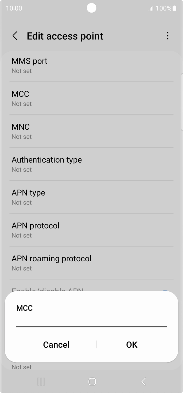 Key in 505 and press OK.