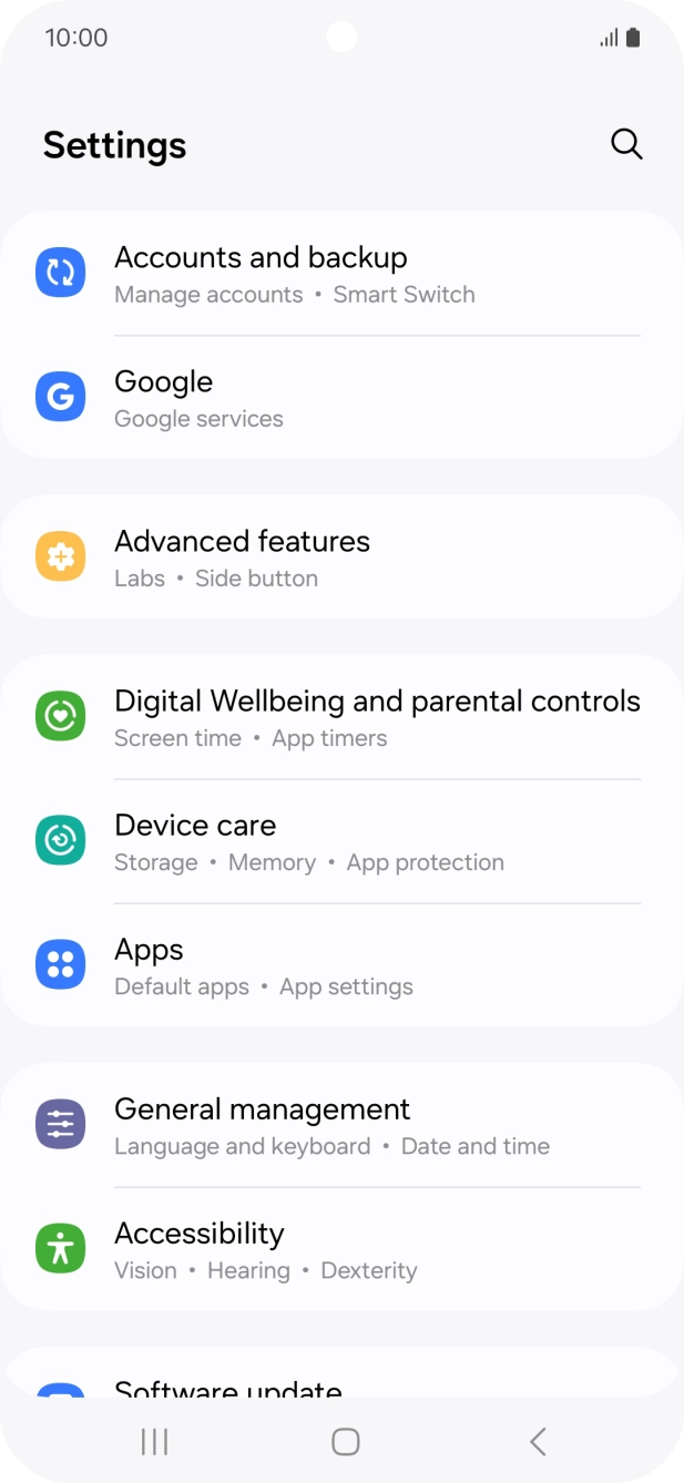 Press Accounts and backup.