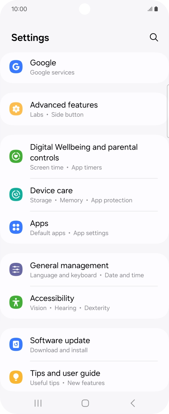 Press Accessibility.