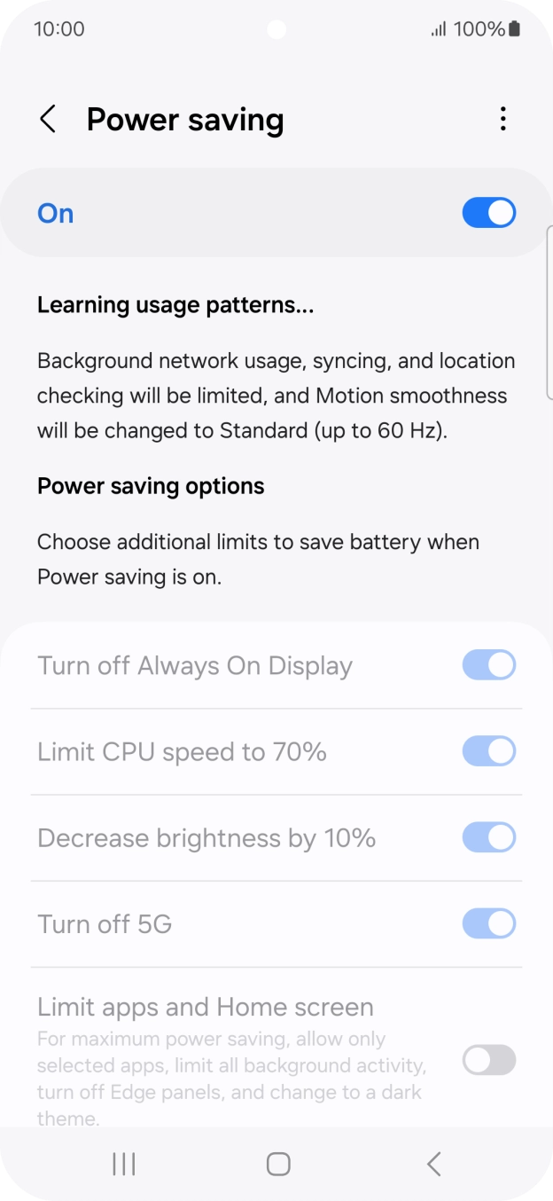 Press the Home key to return to the home screen.