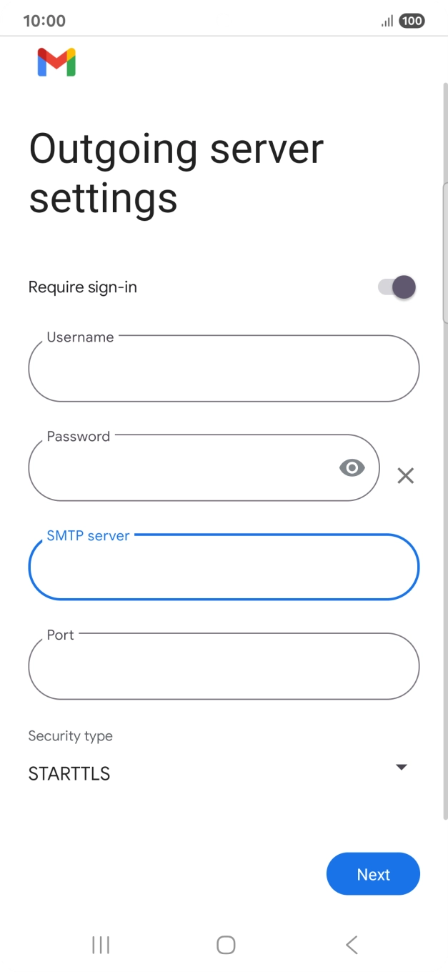 Press the field below 