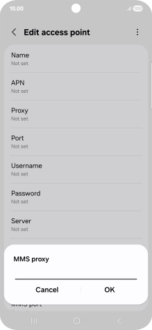 Key in 10.1.1.180 and press OK.