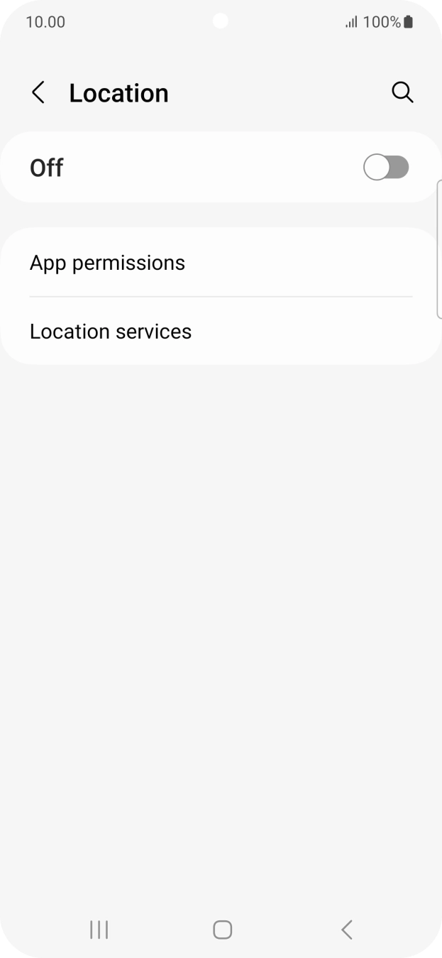 Press the indicator to turn the function on or off.