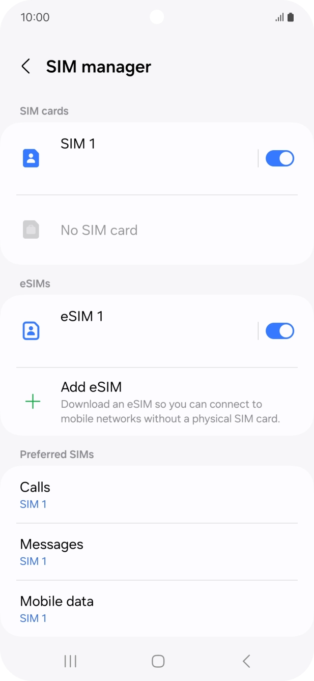 Press Mobile data. Press Mobile data.