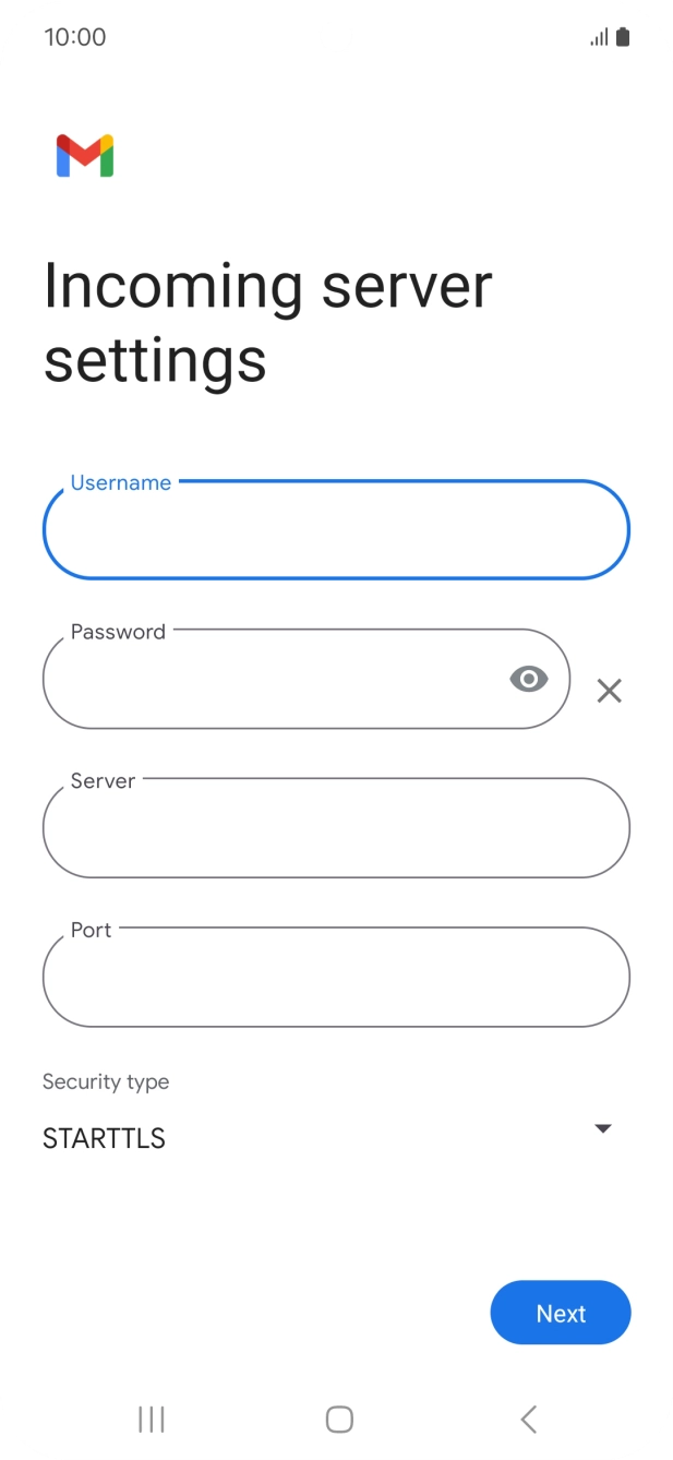 Press the field below 