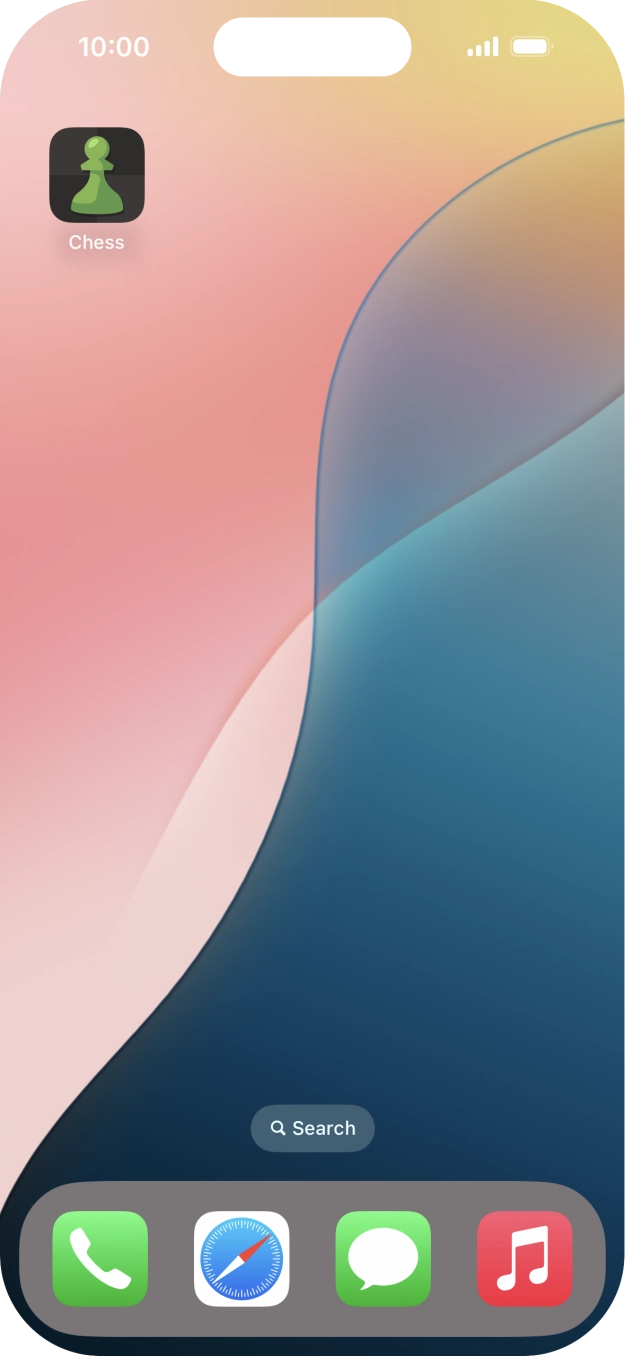 Press and hold the required app.