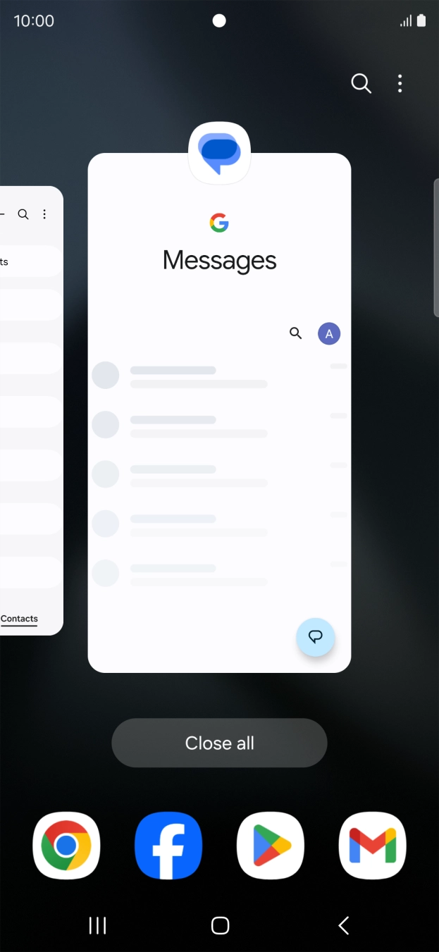 To end one running application, slide your finger upwards on the required application. To end one running application, slide your finger upwards on the required application.