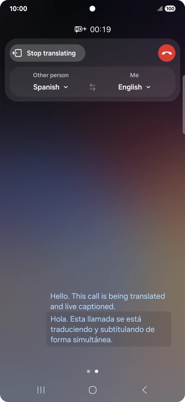 Follow the instructions on the screen to select the required language settings and use the function.