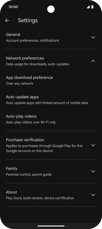 Press Auto-update apps. Press Auto-update apps.
