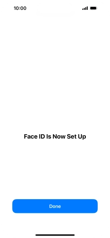Press Done. If you haven't previously selected a phone lock code, key in a code of your own choice twice.