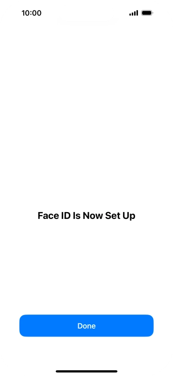 Press Done. If you haven't previously selected a phone lock code, key in a code of your own choice twice.