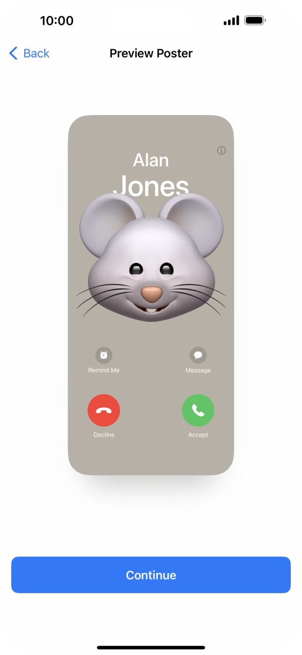 Press Continue. Press Continue.