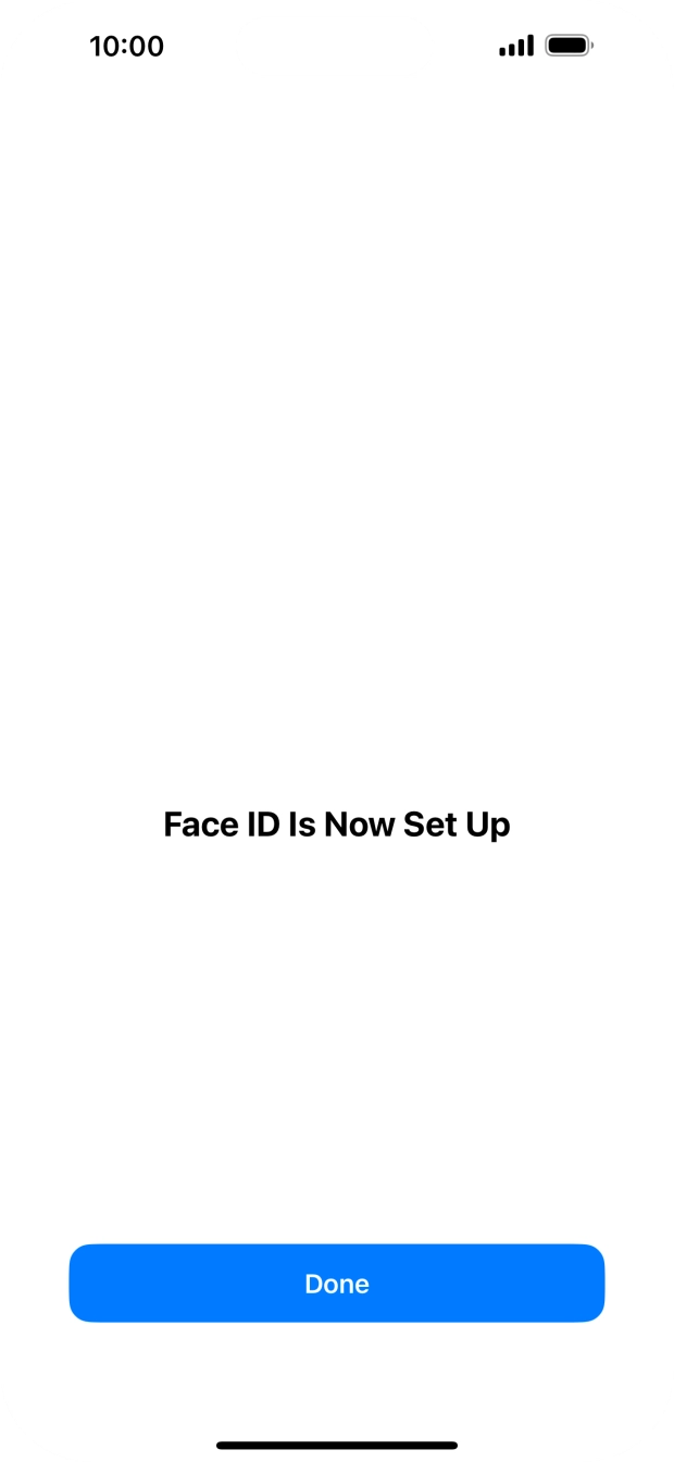Press Done. If you haven't previously selected a phone lock code, key in a code of your own choice twice.