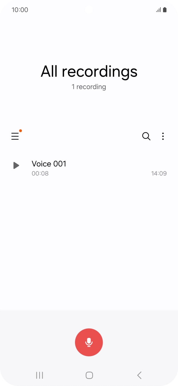 Create a new recording or open a previously saved recording. Create a new recording or open a previously saved recording.