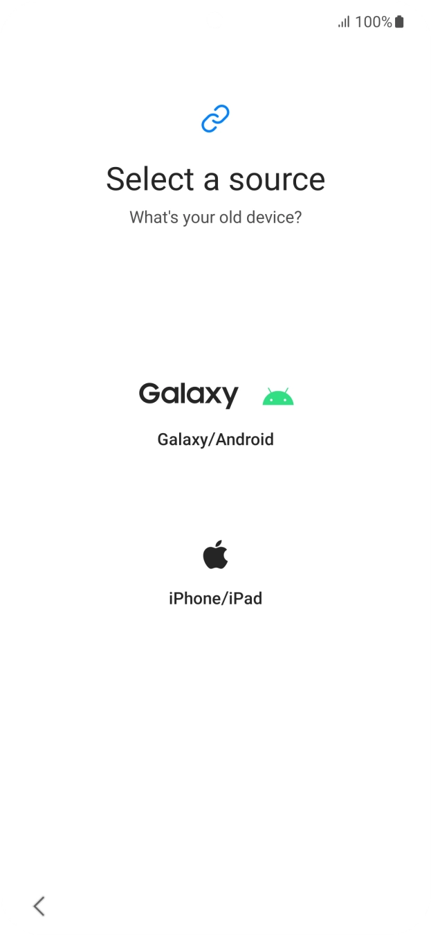 Press the required setting and follow the instructions on the screen to transfer the content from another phone.