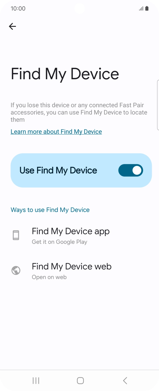 Press the Home key to return to the home screen.
