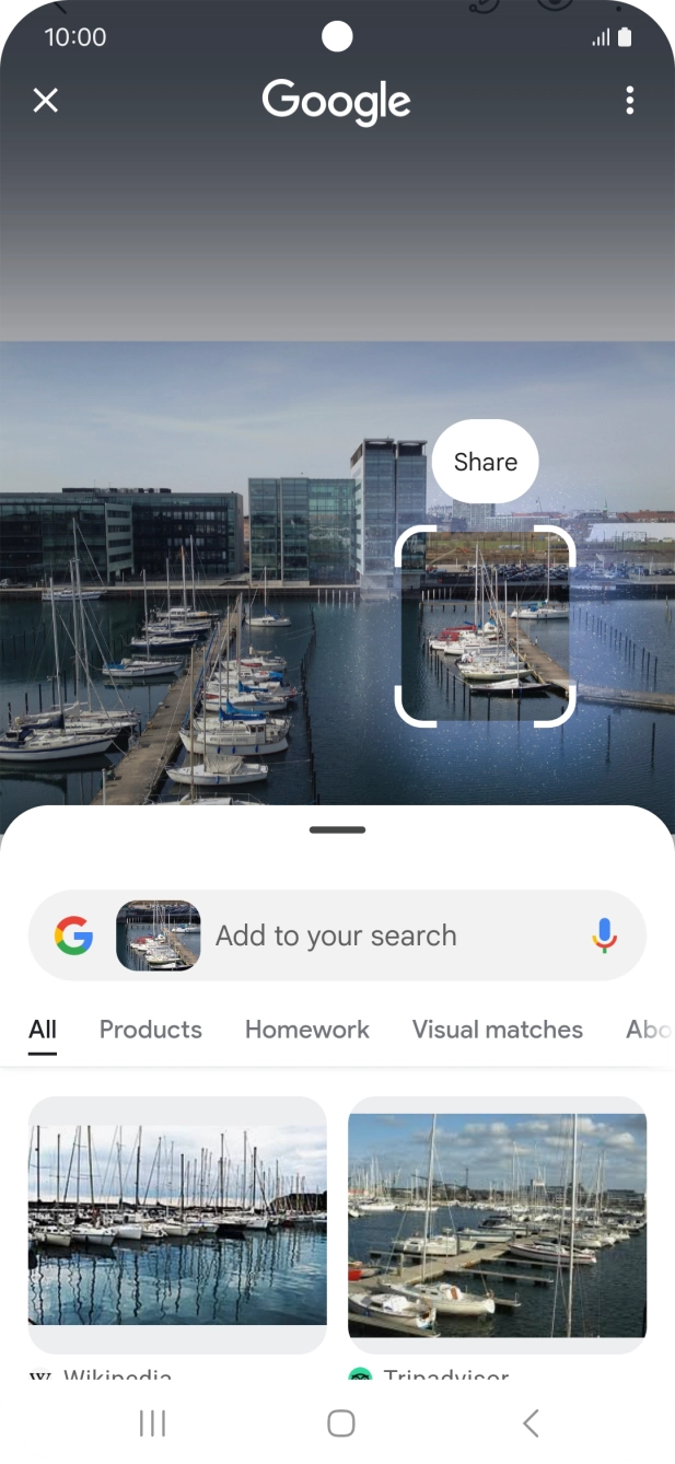 Follow the instructions on the screen to use the search results. Follow the instructions on the screen to use the search results.