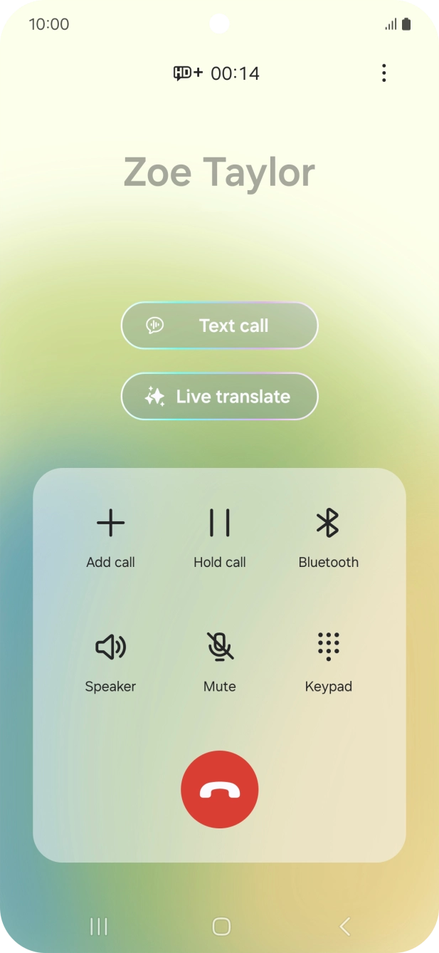 Press Live translate. Press Live translate.