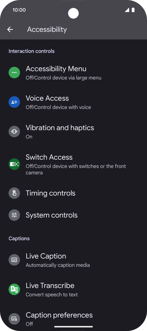 Press the required category below 