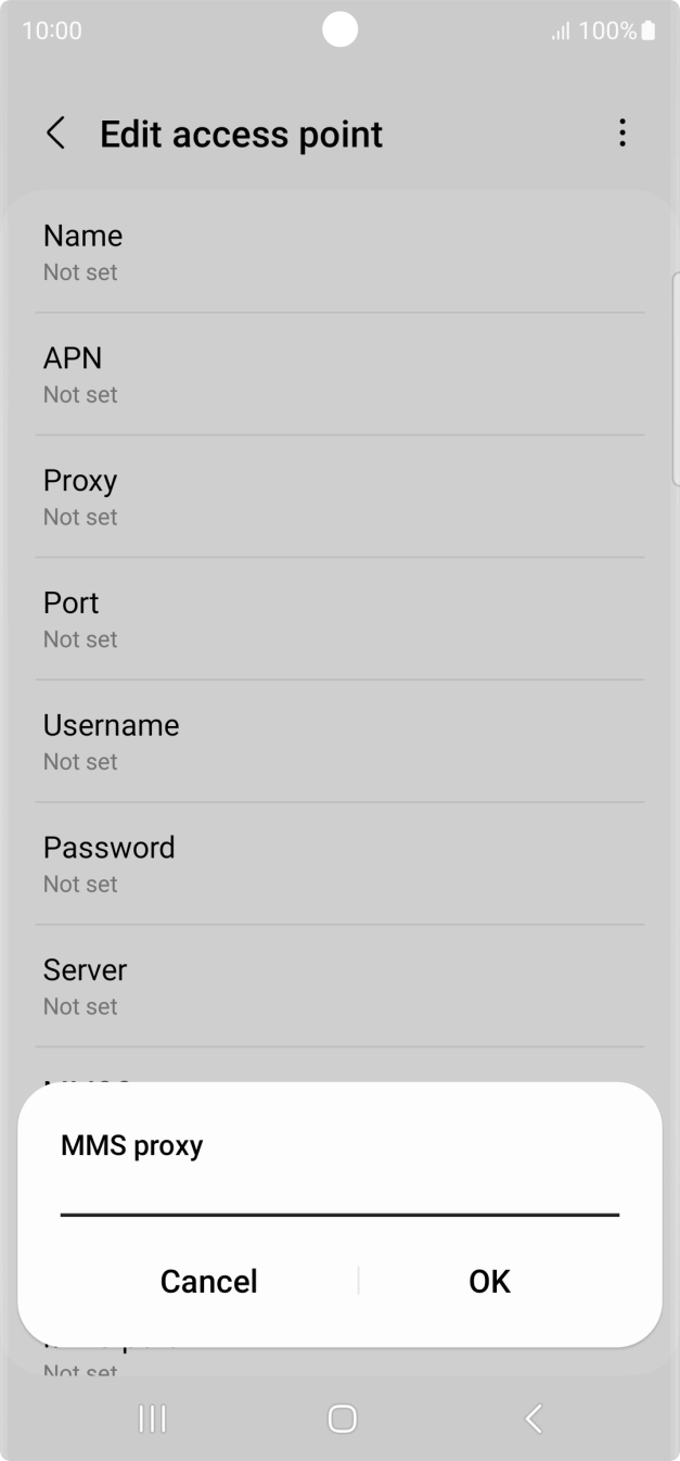 Key in 10.1.1.180 and press OK.