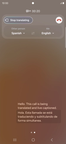 Press the drop down lists to select the required languages.