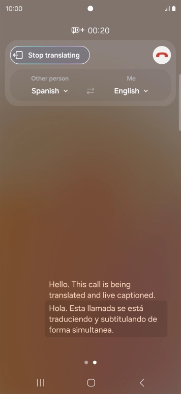 Press the drop down lists to select the required languages.