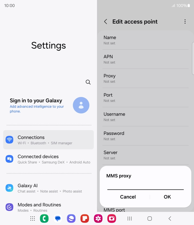 Key in 10.1.1.180 and press OK.