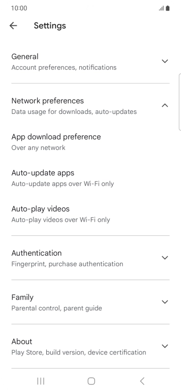 Press Auto-update apps. Press Auto-update apps.