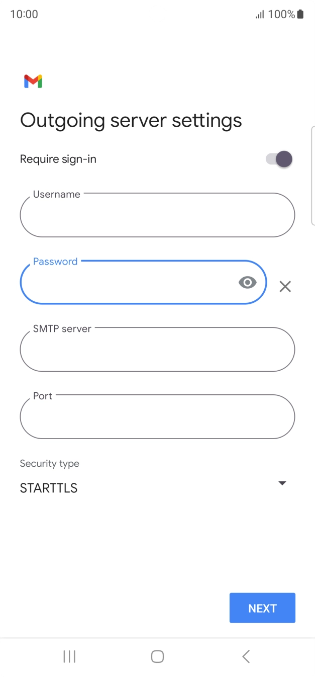 Press the field below 