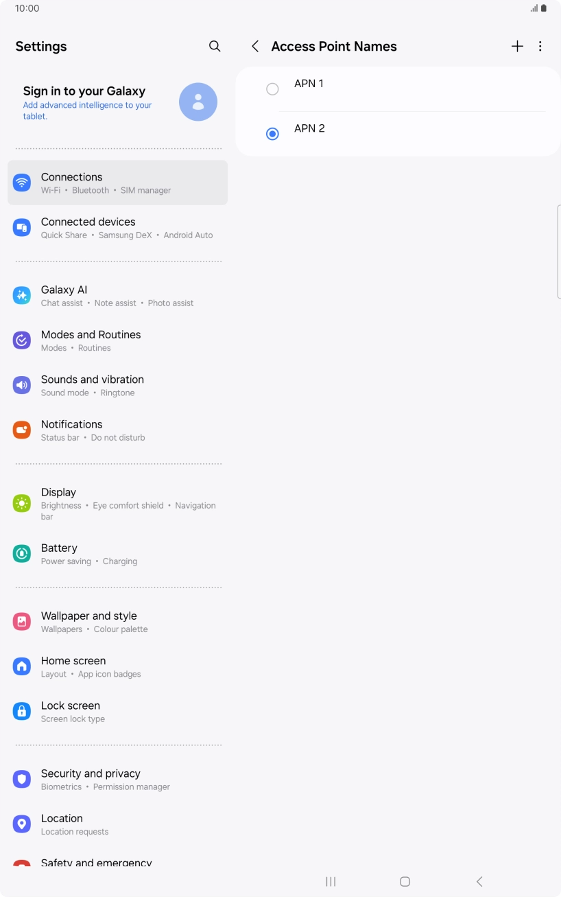 Press the Home key to return to the home screen.