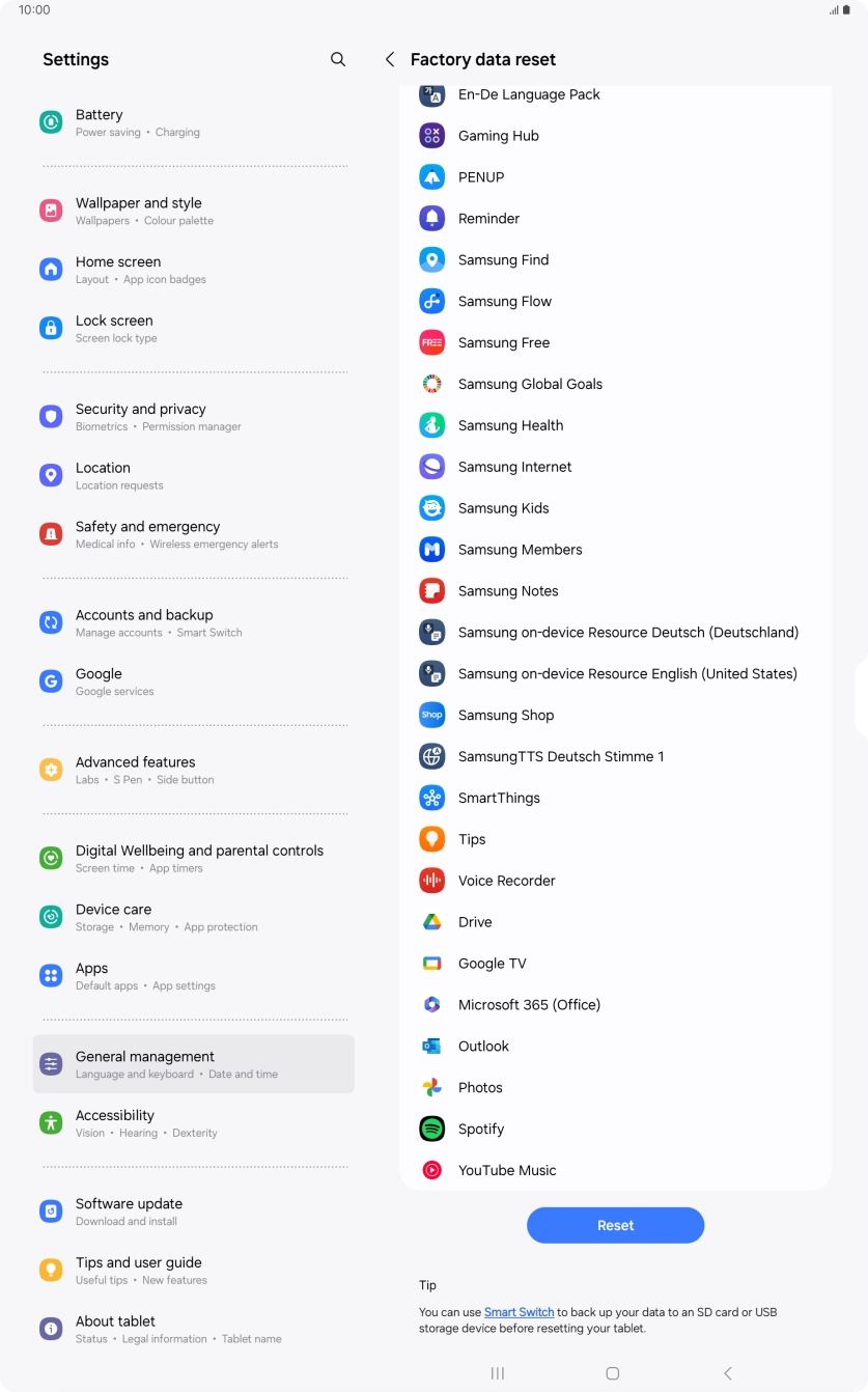 Press Reset. Press Reset.