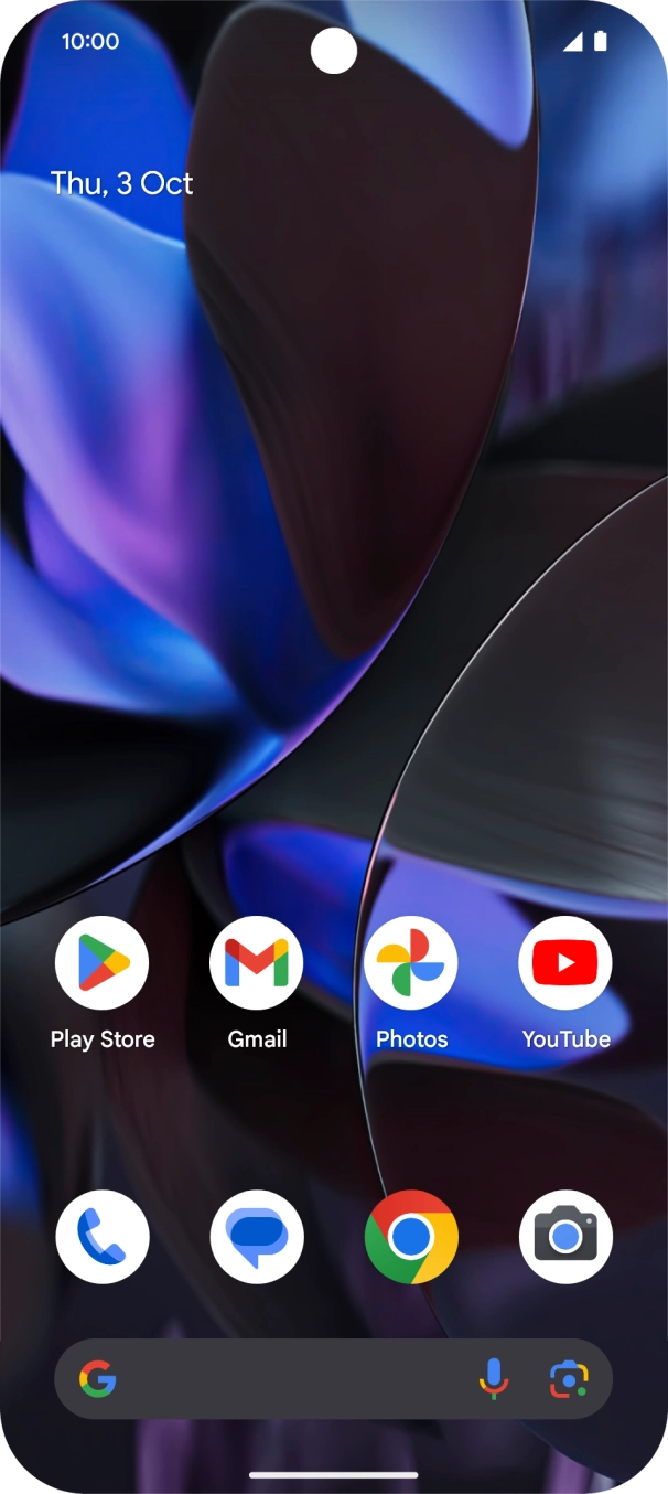 Press the call icon.