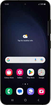 Image 1: Front view of the Samsung Galaxy S23