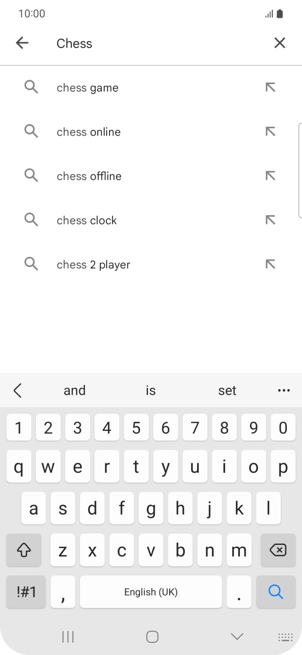 Key in the name or subject of the required app and press the search icon. Key in the name or subject of the required app and press the search icon.