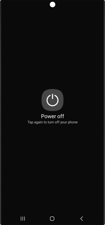Press Power off.