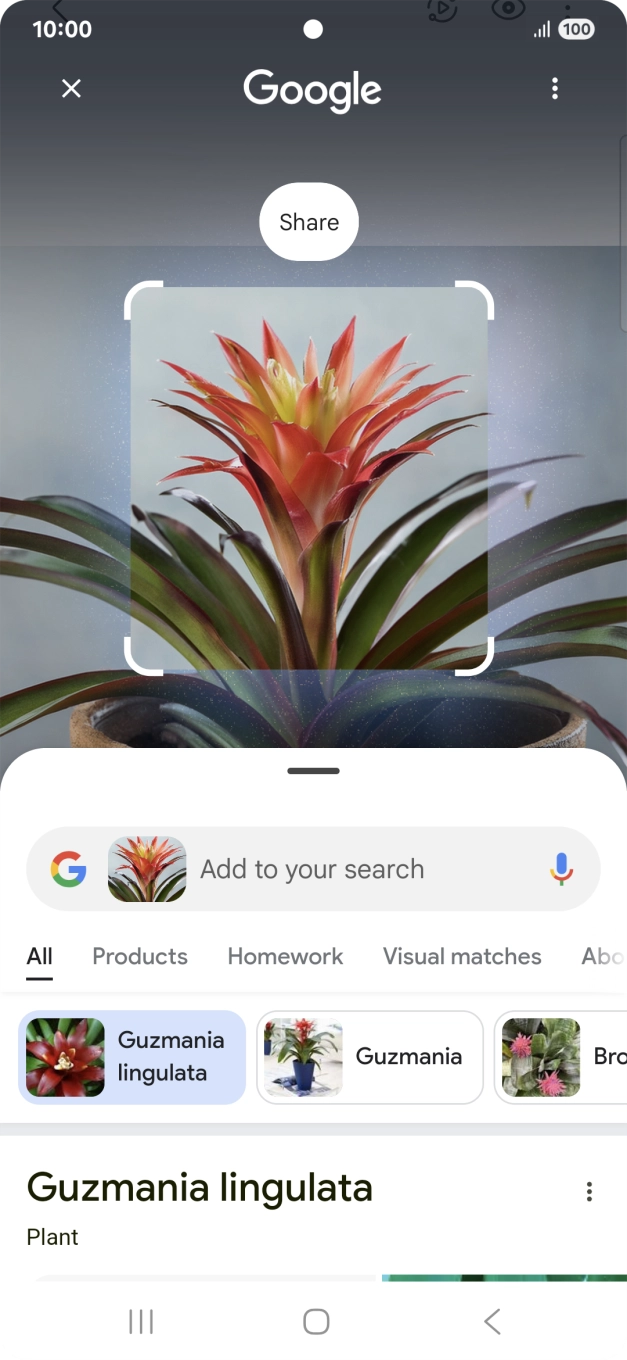 Follow the instructions on the screen to use the search results.