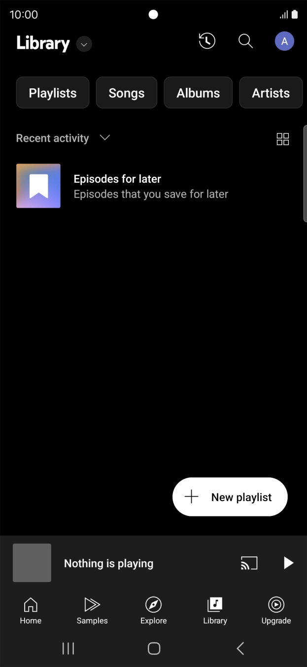 Press the drop down list.