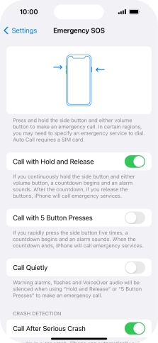 Press the indicator next to Press the indicator next to