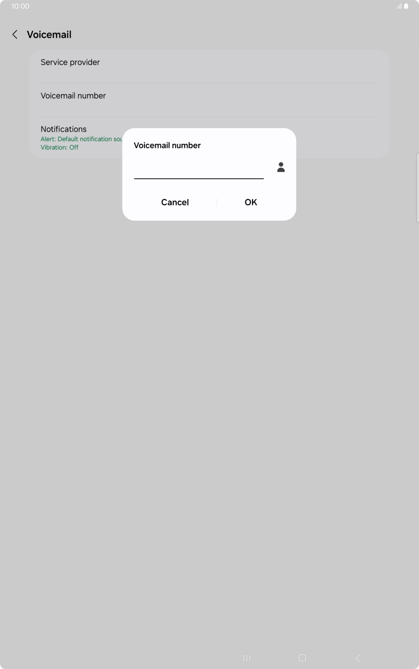 Key in +61101 and press OK.