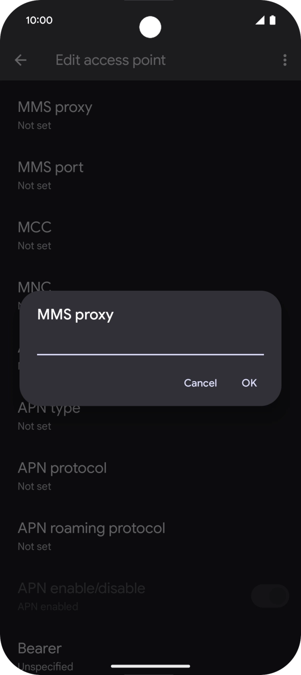 Key in 10.1.1.180 and press OK.