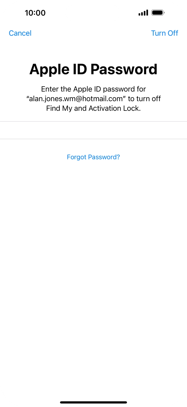 Press Turn Off. Press Turn Off.