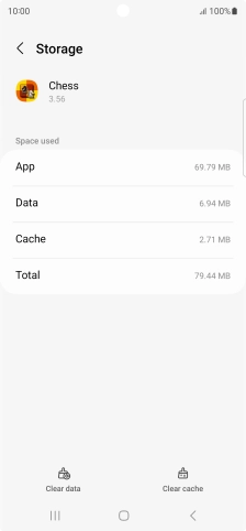 Press Clear cache.