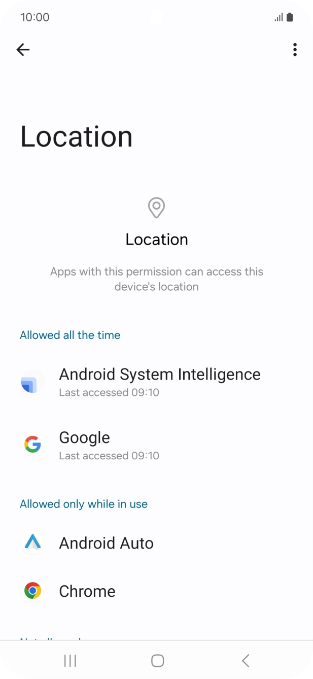 Press the required app. Press the required app.