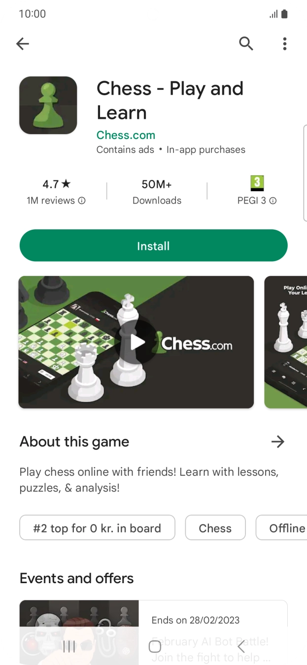 Press Install and follow the instructions on the screen to install the app. Press Install and follow the instructions on the screen to install the app.