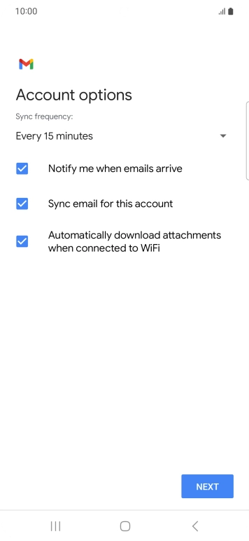 Press the drop down list below 