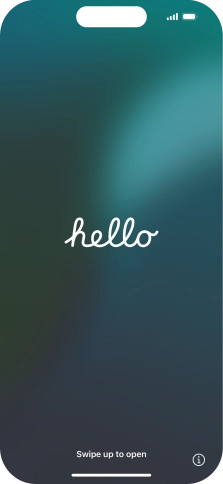Slide your finger upwards starting from the bottom of the screen.