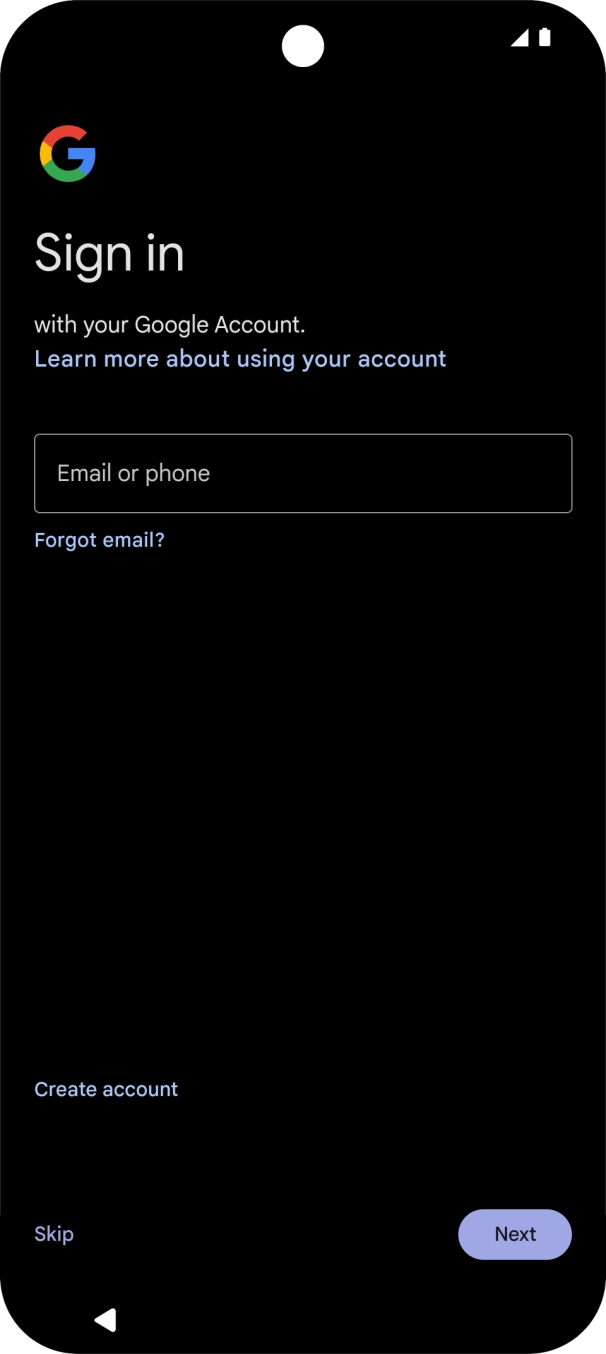 Follow the instructions on the screen to finish the activation.